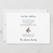 Kardinaal wenst prettige feestdagen vanuit nieuwe  aankondiging (Achterkant)