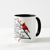 Kardinaal/wij denken altijd aan jou mok (Voorkant rechts)