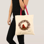 Kardinaal Wreath Canvas tas (Voorkant (product))