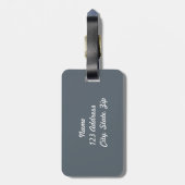 Kardinaal "Zo geliefd" gedicht Bagagelabel (Achterkant verticaal)