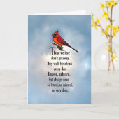 Kardinaal "zo geliefd" gedicht kaart (Gele Bloem)