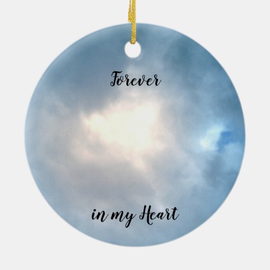 Kardinaal "Zo geliefd" gedicht Keramisch Ornament (Achterkant)