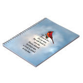 Kardinaal "Zo geliefd" gedicht Notitieboek (Linkerzijde)