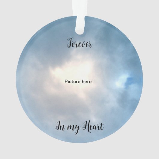 Kardinaal "zo geliefd" gedicht ornament (achterkant)