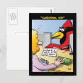 "Kardinaal zonde" Briefkaart (Voorkant / Achterkant)