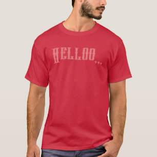 Kardinaalkleurige T-Shirt met Aangepaste Tekst voo