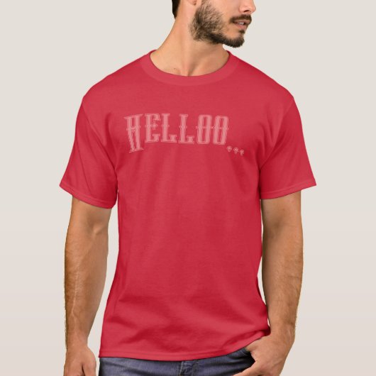 Kardinaalkleurige T-Shirt met Aangepaste Tekst voo (Voorkant)