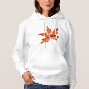 Kardinaalrode Bladeren Herfst Hoodie