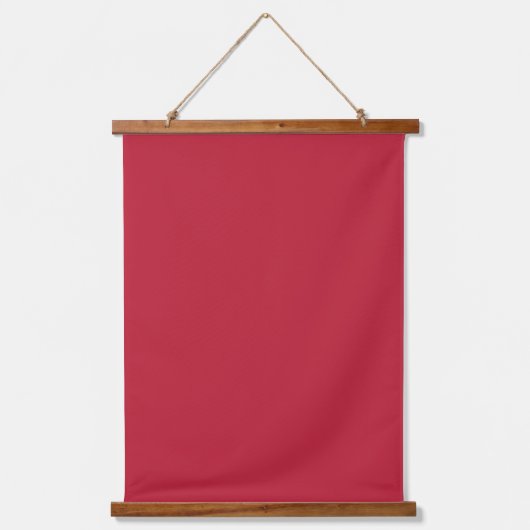 kardinaalrode effen kleur hangend wandkleed (Voorkant)