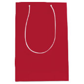kardinaalrode effen kleur medium cadeauzakje (Voorkant)