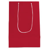kardinaalrode effen kleur medium cadeauzakje (Achterkant)