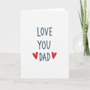 Kardinaalrode Hart Papa Liefdekaart Kaart