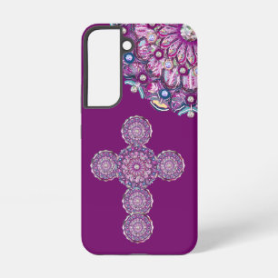 Kardinaalrode Roosvenster Samsung Galaxy Hoesje