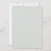 Kardinaalrode Stalen Blad Bruiloft Kaart (Achterkant)