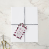 Kardinaalroos Huwelijk Cadeaulabel (Met Touw)