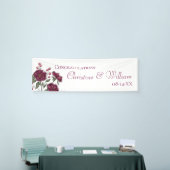 Kardinaalroze Bruiloft Spandoek (Beurs)