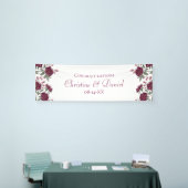 Kardinaalroze Bruiloft Spandoek (Beurs)