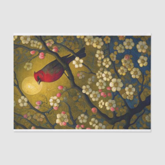 Kardinaal's Moon Dream Decoupage Tissuepapier (Voorkant)