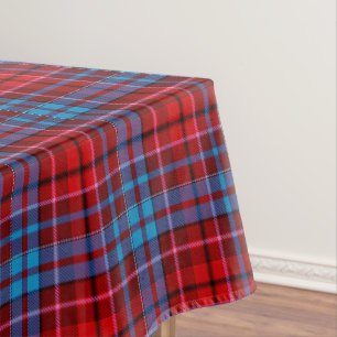 Kardinaalsrood Blauw Rood Geruit Schotse Ruit Desi Tafelkleed