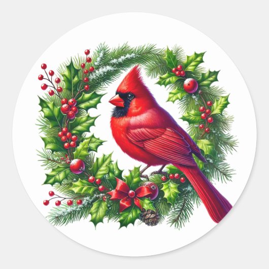 Kardinaalstickers Ronde Sticker (Voorkant)