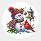 Kardinaalstickers Ronde Sticker (Voorkant)