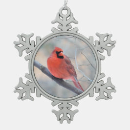 Kardinaalstroom Tin Ornament