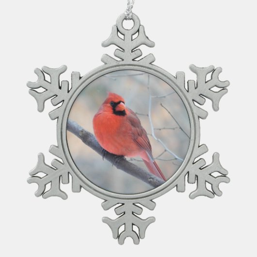Kardinaalstroom Tin Ornament (Voorkant)