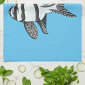 Kardinaalvis cartoon uit Banggai Theedoek (Gevouwen)