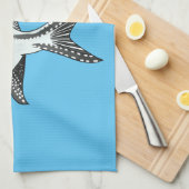 Kardinaalvis cartoon uit Banggai Theedoek (Quarter Fold)