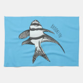 Kardinaalvis cartoon uit Banggai Theedoek (Horizontaal)