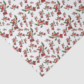 Kardinaalvogel in kerstmuts met tissuepapier (Detail)