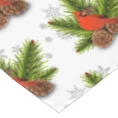 Kardinaalvogel kerstvakantie tafelkleed (Gekanteld)