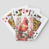 Kardinaalvogel met Kerstmis in de Sneeuw Pokerkaarten (Achterkant)