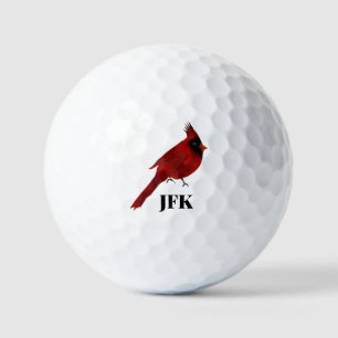 Kardinaalvogel rood wild life stijlvol op maat gem golfballen