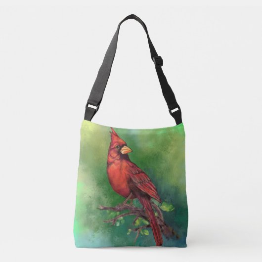 Kardinaalvogel Schoudertas Crossbody Tas (Voorkant)
