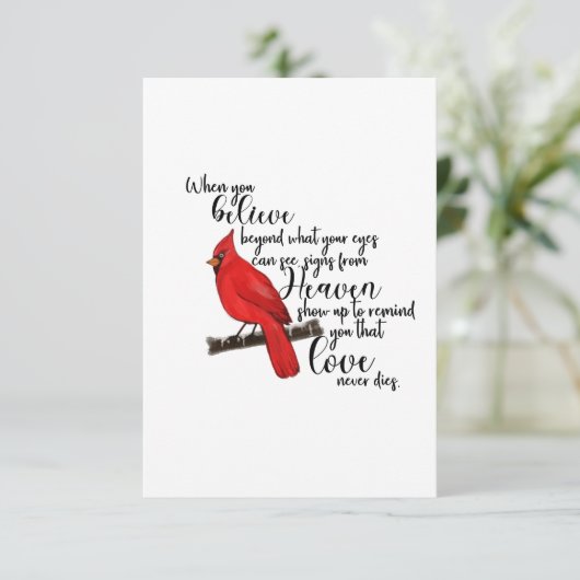 Kardinale Kaart (Staand voorkant)