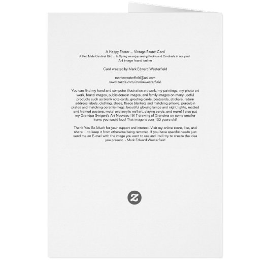 Kardinale Kaart (Achterkant)