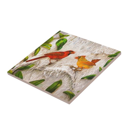 Kardinale kunst. Zing van liefde Tegeltje (Zijkant)