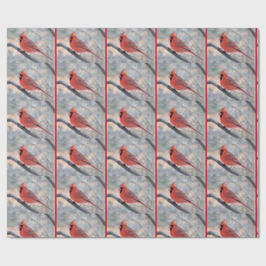 Kardinale Pose Cadeaupapier (Vlak)