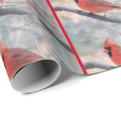 Kardinale Pose Cadeaupapier (Rol Hoek)