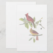 Kardinale schrijfmachine briefpapier (Voorkant / Achterkant)