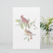 Kardinale schrijfmachine briefpapier (Staand voorkant)