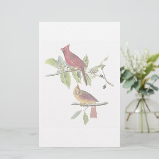 Kardinale schrijfmachine briefpapier (Staand voorkant)