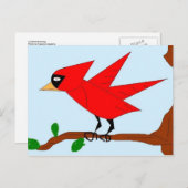 Kardinale tekening briefkaart (Voorkant / Achterkant)