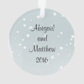 Kardinale Tortelduifjes Gepersonaliseerde versieri Ornament (achterkant)