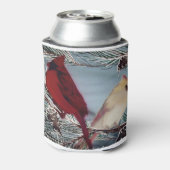 Kardinale vogels blikjeskoeler (Blikje Achterkant)