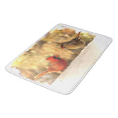 Kardinale vogels in de herfst van Bath Mats Badmat (Gekanteld)