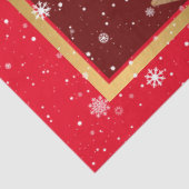 Kardinale vogels op de kerstboom aanpassen tissuepapier (Detail)