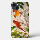 Kardinale vogels - Zingen van liefde Case-Mate iPhone Case (Achterkant)