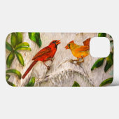 Kardinale vogels - Zingen van liefde Case-Mate iPhone Case (Achterkant (horizontaal))